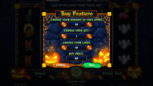 Hallow Reels Slot Buy Feature